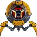 GravaStar Loudspeakers Mars Pro Portable Bluetooth Speaker New Version, Deep Bass Loud Stereo Sound, 15H Playtime, 6 RGB Lights, Dual Pairing, Portable for Home, Outdoors, Party, Camping, Home, Gifts (War Damaged Yellow)