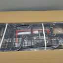 PLKOW Dumbbell Rack, Weight Rack for Dumbbells, Home Gym Storage for Dumbbells Kettlebells Yoga Mat and Balls, All in One Workout Storage with Wheels and Hooks, Powder Coated Finish Steel