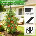 Adjustable Garden Trellis for Climbing Plants, 6FT Obelisk Plant Support Tower for Potted & In-Ground Vegetables, Tomatoes, Cucumbers, Vines - Easy Assembly, Indoor & Outdoor Use2 Pack