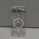 Real Flowers for Samsung Galaxy S25 Plus Case Cute [Magnetic and Wireless Charging] Glitter Phone Cover with Pressed Dried Floral, Drop Protection Case for Women Girls - Clear 6.7"