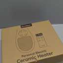 GiveBest 450 Watt Space Heater with LED Display, Wall Outlet Electric Heater with Thermostat and Timer for Home Office Bathroom Indoor Use, Small Plug in Heater, 2PC