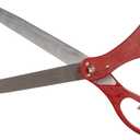 25" Giant Scissors for Grand Opening  Ceremony Big Ribbon Cutting Scissors Red for Special Events Heavy Duty Shears Inauguration and Ceremonies Theater Performances