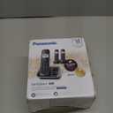 Panasonic Link2Cell Bluetooth DECT 6.0 Expandable Cordless Phone System with Answering Machine and Call Blocking - 3 Handsets - KX-TGE663B (Black)