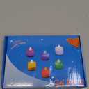 LANKER 24 Pack Flameless Led Tea Lights Candles, Flickering Red Battery Operated Electronic Fake Candles, Decorations for Wedding, Party, Christmas, Halloween (Red)