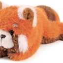 PEACH CAT Red Panda Stuffed Animal 7" Cute Plushies Soft Plush Toys Gifts for Kids