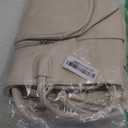 monrich Large Tote Bag for Women Work Vegan Leather 23L Womens Tote Purse with Zipper Ladies Handbags, Beige