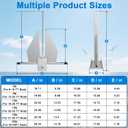Heavy Duty Hot-Dipped Galvanized Danforth Anchor Kit for Boats - Fluke Anchor with Chain, Shackles & Rope, Ideal for Pontoon, Fishing & Sail Boats (13lb: Fit 20-32 FT Boat)