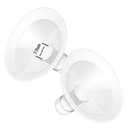 19mm Oval Pump Flanges Compatible with Medela Breast Pump, Replacement Parts Compatible with Pump in Style, Symphony, Swing Maxi Harmony and Personalfit Flex