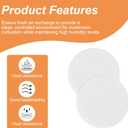 48 Pcs Monotub Adhesive Filter Discs - Synthetic Air Exchange Filters for Mushroom Growing - 2.95" Diameter, 2mm Thick Round Filter Pads for Fruiting Chamber Humidity Control