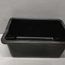 Outus 36 Pack Book Bins Classroom Plastic Cubby Storage Bins, Black
