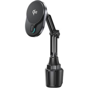 for Qi2 15W Wireless MagSafe Car Mount Charger Cup Phone Holder,15W Fast Charging Charger Phone Holder Mount for iPhone Air/17/16/15/14/13/12, Galaxy S25, Fast Charging for Magnetic iPhone Accessories