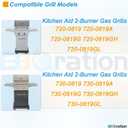 Replacement Parts for Kitchen Aid 2-Burner Gas Grill 720-0819 720-0819A 720-0819G 720-0819GH 720-0819GL 730-0819 730-0819A 730-0819G Grill Grate for Kitchenaid Grill Parts