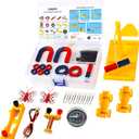 EXBEPE Magnet Kit Physics Science Electromagnet Experiment Set for Education Science Experiment Tools Teacher Classroom Supply