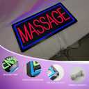 Massage Signs for Business, Massage Neon Sign Massages LED Open Signs Light for Window Wall Decor. 19 x 9.5 (Black Board)