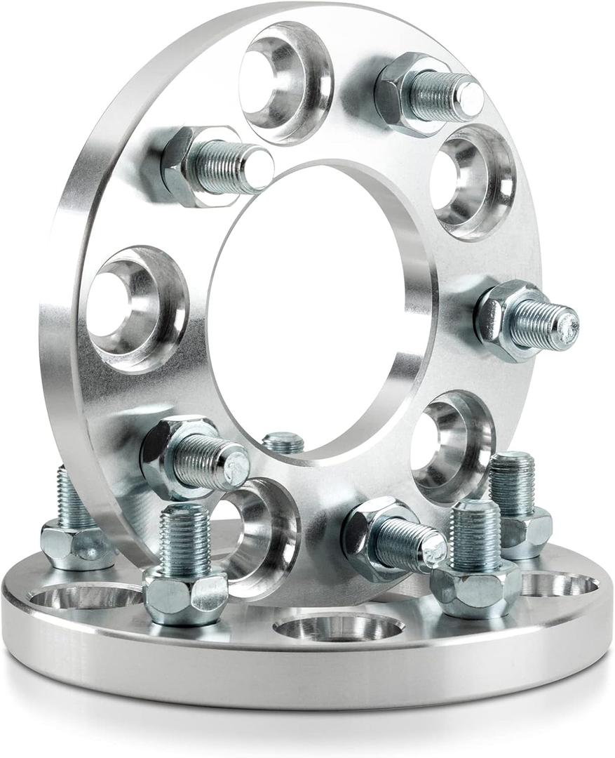 Customadeonly 15mm Forged Wheel Adapters 5x120 to 5x115 | Fits 5x115 Wheels on 5x120 Hubs | 2pcs Lug Centric | 74.1mm Bore | M12x1.5 Studs | Offset Correction Spacers