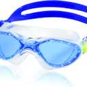 Speedo Unisex-Child Swim Goggles Hydrospex Mask Ages 3 - 6 (Blue Ice)