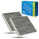 PHILTOP Cabin Air Filter w/Activated Carbon, Compatible with CF10830 BMW X5 2000, 2001, 2002, 2003, 2004, 2005, 2006, Land Rover Range Rover 2003-2013, Premium Carbon Filter Up Dust Pollen Odor