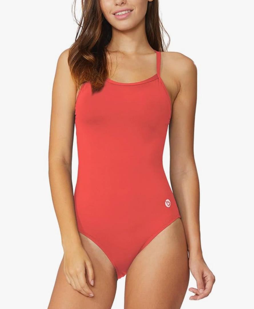baleaf Women's Athletic Training Adjustable Strap One Piece Swimsuit, M