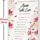 2 x Hongshan Birthday Card for Aunt,Unique Auntie Gifts from Nephew Niece,Thick Card Stock with Premium Envelope