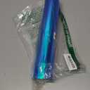 Peacock Blue Holographic Permanent Adhesive Vinyl - 12 Inch X 6 FT Easy to Weed Peacock Blue Opal Vinyl for Home Decorations, DIY Christmas Decor'