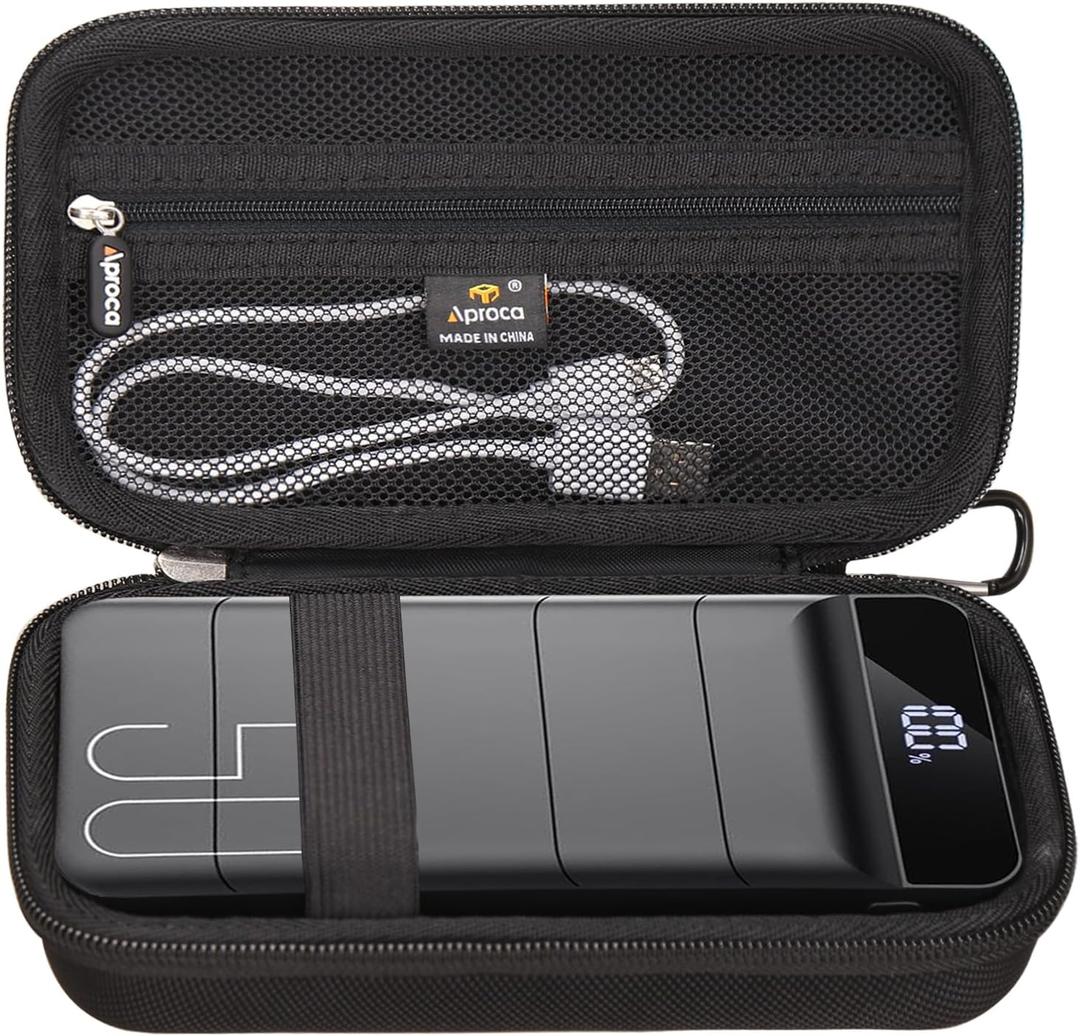 Aproca Case Compatible with Morfec Power Bank Fast Charging 50000mAh 22.5W Portable Charger, Portable Hard Storage Bag for Accessories (Case Only)
