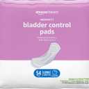 Basics Incontinence, Bladder Control Pads for Women, Moderate Absorbency, Long Length, 54 Count, 1 Pack