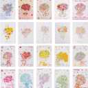 CSH 60 Pcs Thank You Cards Bulk (20 Floral Designs, 3 Pcs in Each) with 60 Colorful Envelopes, 3.85x5.35 Inches, Assorted Blank Greeting Cards Folded for All Occasions