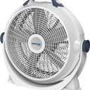 Lasko WINDMACHINE 20" High Velocity Floor Fan with 3 Speeds, 360 Directional Airflow, Portable Air Circulator Fan for Home, Garage & Workshop, Fully Assembled, Gray, 3301