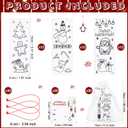 Zhanmai 30 Sets Christmas Classroom Gifts for Students Multicolor Pens with Color Your Own Bookmarks and Greeting Cards DIY Color Your Own Bookmark Craft for Kids Christmas School Classroom Gifts