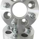 2pc Golf Cart Wheel Spacers 4" (2 inch per Side) 4x4 to 4x4 - Fits EZ GO EZGO Club Car Golf Cart (2 QTY Silver)
