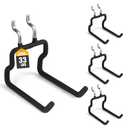 ELEAD 4-Piece Flat Pegboard Hooks, Peg Board Organizer Accessories for Hanging, Fit 1/4" Pegboard, Peg Board Tool Hangers for Garage Kitchen Workbench