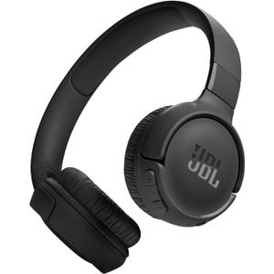 JBL Tune 520BT - Wireless On-Ear Headphones, Up to 57H Battery Life and Speed Charge, Lightweight, Comfortable and Foldable Design, Hands-Free Calls with Voice Aware (Black)