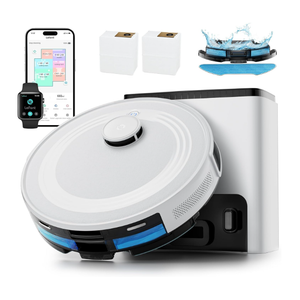 Lefant LiDAR Robot Vacuum and Mop,75-Day Self-Emptying,6000Pa Powerful Suction,Customized Cleaning,Home Mapping, 140 Min Runtime, Roller Brush for Carpet,2.4G/5G WiFi/Alexa/APP/iWatch,M2 Plus