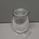 ComSaf Airtight Glass jar with lid 25oz Set of 6, Glass Storage Containers with Lids, Glass Canister, Mason Jars, Striped Clip Fastening Jar for Kitchen Canning, Oat, Coffee, Pasta, Snack, Nut, Candy