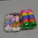 24 Pack Easter Eggs Fillers with Bunny Plush, Easter Basket Stuffers with Toys Inside Filled Mini Stuffed Animals Easter Eggs Hunts Party Favors Surprise Toys for Kids Toddlers Boys Girls
