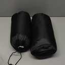 REDCAMP Small Camping Pillow Lightweight and Compressible, 2PCS Flannel Travel Pillow with Removable Pillow Cover (Thicker Blue and Grey 2 Pack)