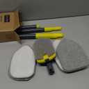 Shower Scrubber with Long Handle for Cleaning, 56" Extendable 3 in 1 Shower Cleaner Brush, Interchangeable Tub Scrub Brush Attachment for Cleaning Bathroom Bathtub Floor Wall