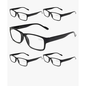 Gaoye Professional Reading Glasses for All Day - Computer Readers with Blue Light Protection - Value Pack +1.0