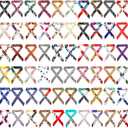 Handepo 60 Pcs Women Handbag Head Scarf for Women Hair Purse Scarf Handle Ribbon Satin Head Neckerchief Silk Headband Charm for Decoration