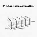 Transparent Acrylic Kids Shoe Rack, Small Shoe Rack,Baby Shoe Organizer, Kids Shoe Organizer with 4 Sections Stackable Shelves for Closet Storage, Space-Saving 4 Pack