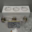 3-Light Bathroom Vanity Light, Modern Brushed Gold Wall Lights with Clear Glass Shades, Bathroom Wall Sconce Lamp for Mirror Living Room Bedroom Hallway