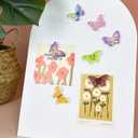 2 x KEYDUACU Fridge Magnets Strong Refrigerator Magnet Sticker,12Pcs Cute 3D Butterfly Crafts Decoration Magnet,Strong Fridge Magnets for Kitchen,School,Locker,Office Whiteboard,Cabinet and Dishwasher