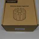 Silicone Storage Rack for Rotary Cheese Grater Blades, Kitchen Multi-Functional Storage Blade Holder, Flexible & Durable, Non-Slip, Quiet, Dishwasher Safe, without Blades (Grey)