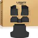 LASFIT Floor Mats & Cargo Mat for Hyundai Sonata 2020-2026 (Only Fit AWD & Gas) / Kia K5 2021-2025 (Only Fit AWD, Not for FWD) Custom Fit TPE All Weather Floor Liners Car Mats Accessoires