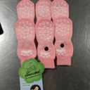 EXPAWLORER 6PCS Anti-Slip Dog Socks to Prevent Licking Paws,Dog Shoes for Hot Pavement,Best Paw Protector Traction Control on Hardwood Floor,Dog Booties for Puppy Small Dogs (Pink)