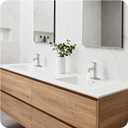 Bathroom Faucets Brushed Nickel Bathroom Sink Faucet Modern Single Handle Bathroom Faucet for 1 or 3 Hole Mxier Tap Washbasin Faucet with Deck, Pop-up Drain and Supply Hoses