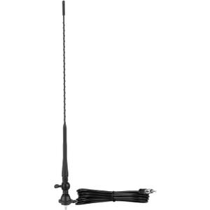 Eightwood Boat Car Radio Antenna 20 Inch, Rubber AM/FM Stereo Antenna Mast with Mount Base for Marine Boat Car Tractor RV UTV ATV Motorcycle Yacht Pontoon