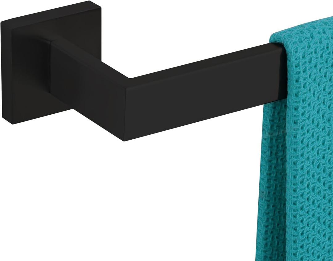 36 Inch Towel Bar for Bathrooms 12/16/20/24/28/32/36 Inch Stainless Steel 304 Matte Black Towel Holder Modern Square Towel Rod Rustproof Wall Mount (1, Matte Black, 36 Inch)