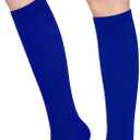 Knee High Socks for Women Knee Socks Tube Socks Womens Athletic Socks Cotton Tall Socks Long Socks Knee High Stockings 2 Pairs, One Size