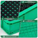 Cinnvoice Tennis Court Shoe Cleaning Tray with Brush Mat, Clay & Sand Removal for Courts, Sports Facilities, Entryway Boot Cleaner, 24 x 16.5 x 3.7 Inches